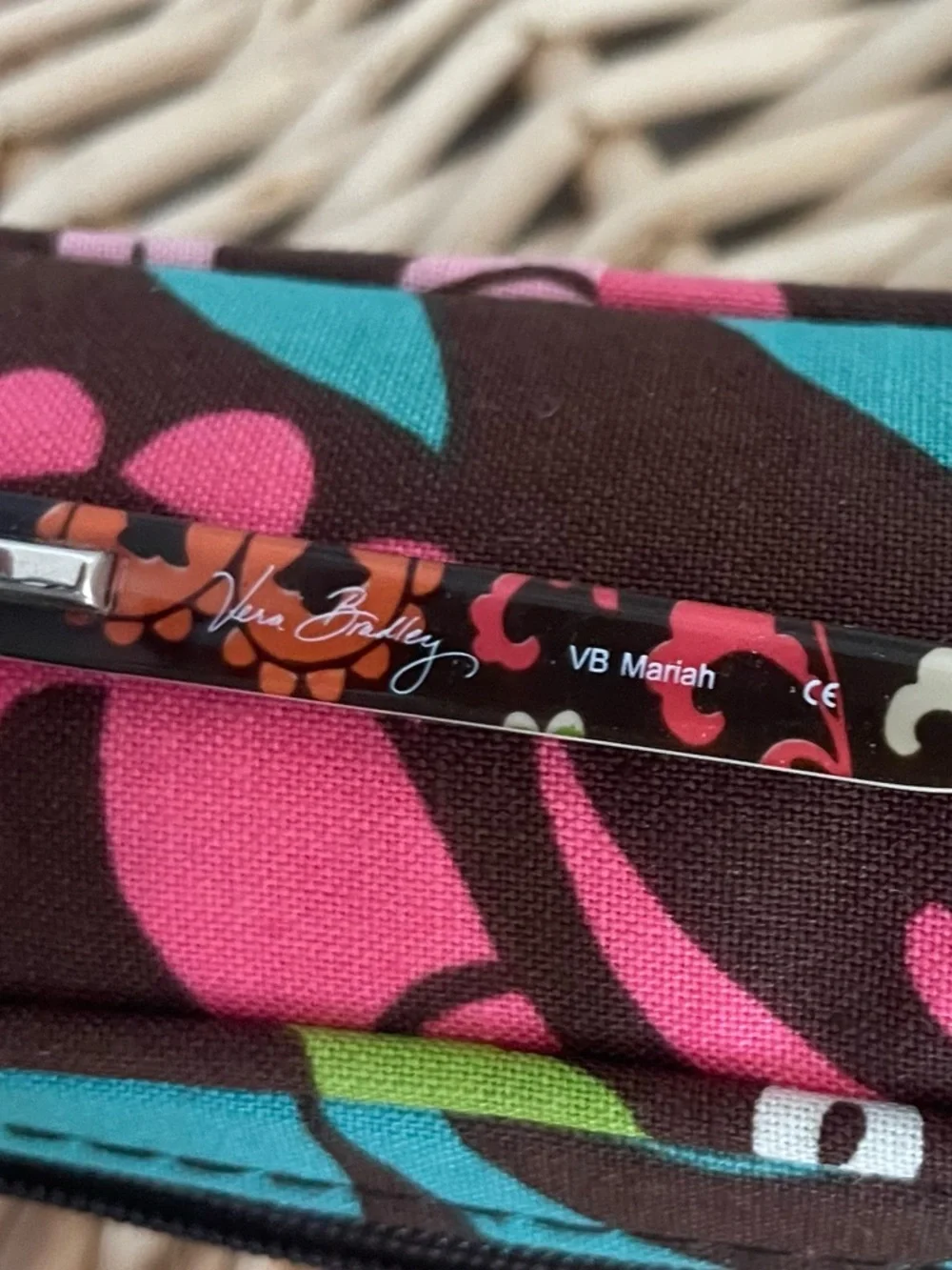 Vera Bradley Floral interior Tortoise exterior Prescription Glasses & case NWOT